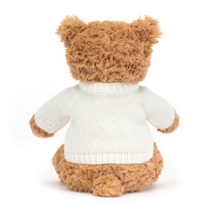 Bartholomew Bear with Personalised Cream Jumper